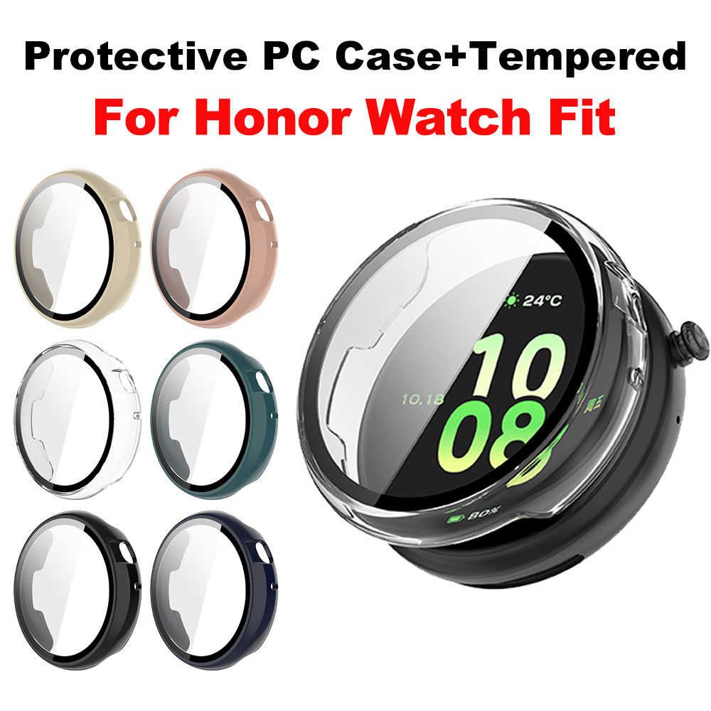 Smartwatch English - PC Case+Tempered For Honor Watch Fit,