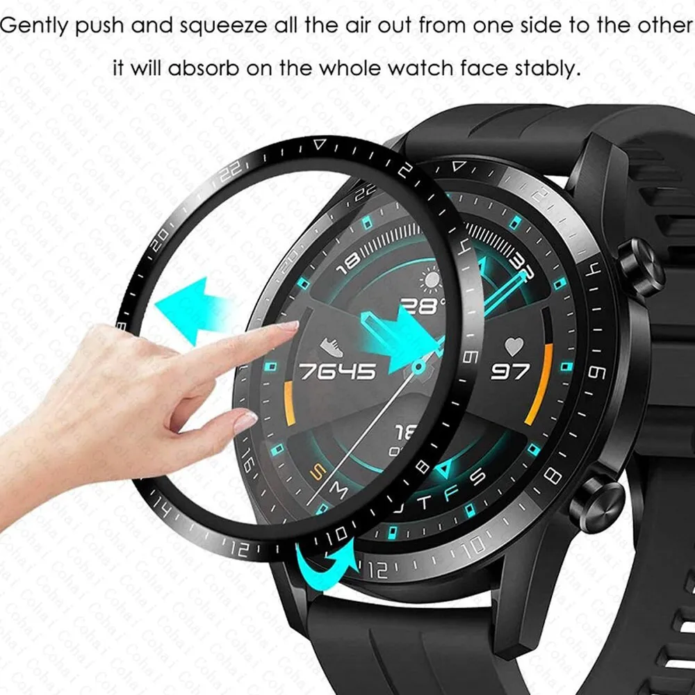 Smartwatch English - 20D Curved Edge Tempered Glass For