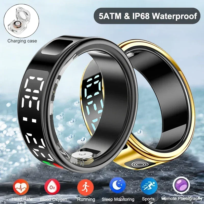 Smartwatch Sports Watches For Men - Smart Ring For Men Women Multifunctional