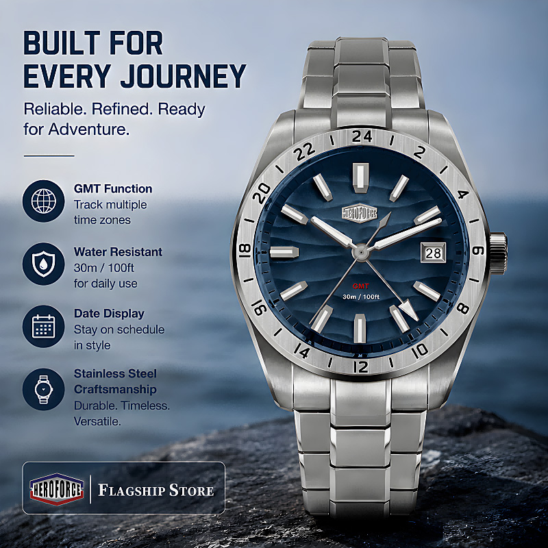 Smartwatch Sports Watches For Men - HEROFORCE New Waterproof Luminous Quartz Watch