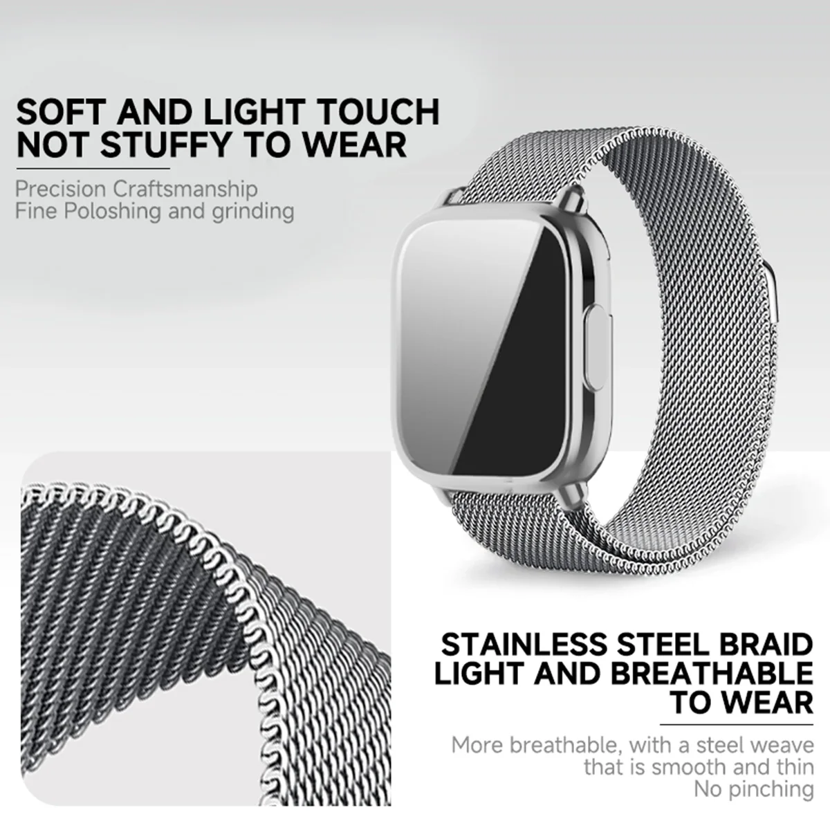 Milanese Mesh Strap For Redmi  - Watch Redmi 评论和价格