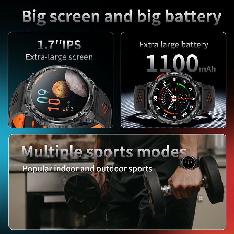 2026 New 1100mAh Men's Outdoor - Smartwatch Health Watches For Men 评论和价格
