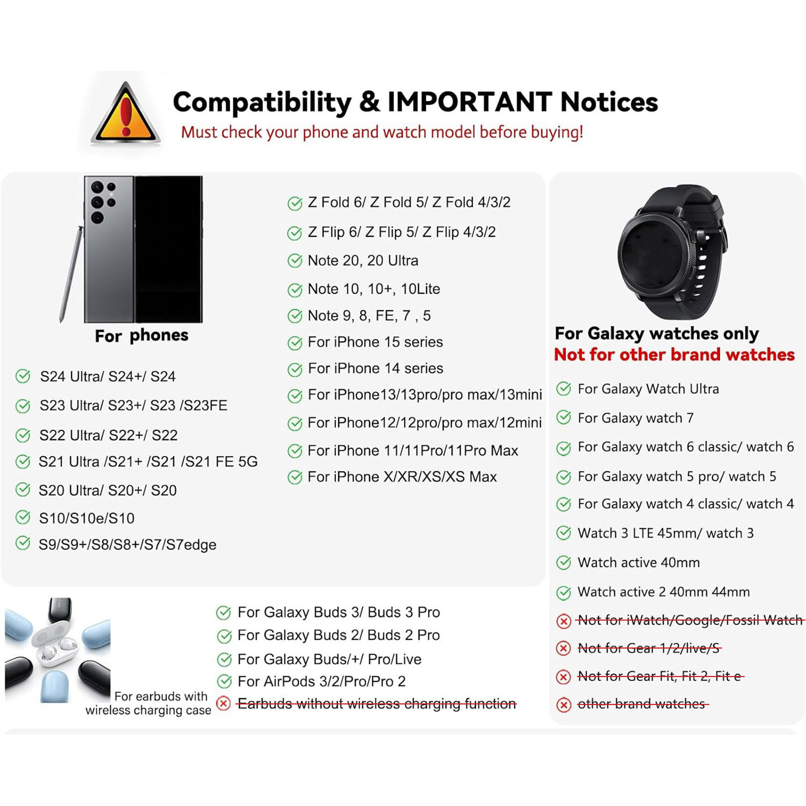 Wireless Charger 3 In 1 Stand  - Watches Smartwatch Samsung 评论和价格