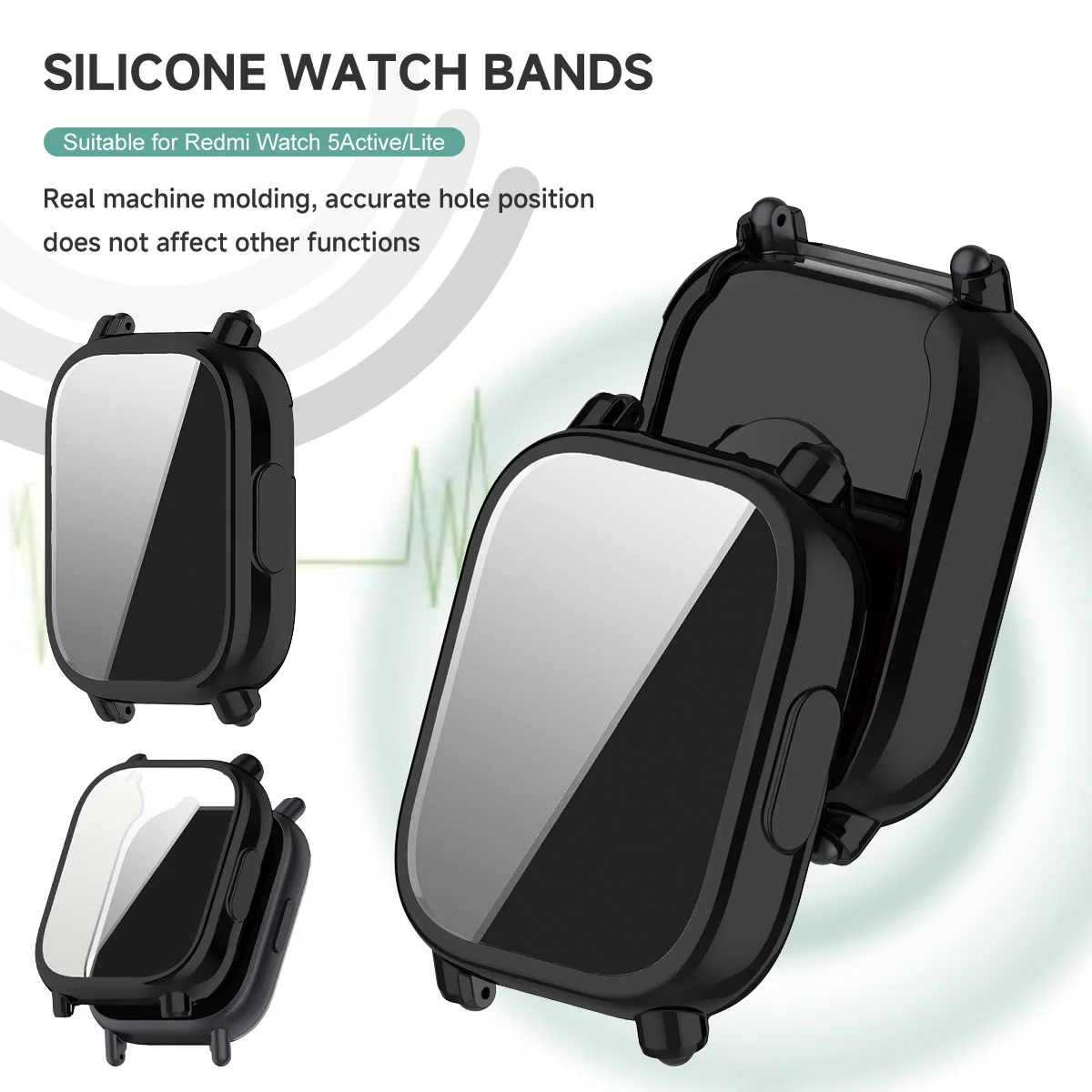Case+Silicone Strap For Xiaomi - Watch Redmi 评论和价格