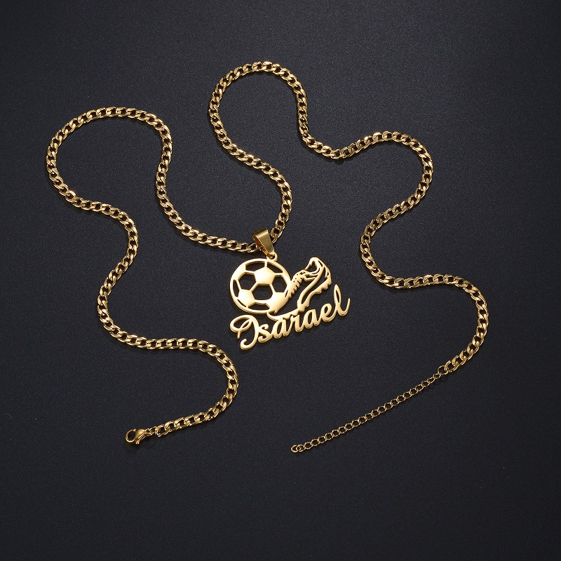 Custom Name Necklace Football  - Smartwatch Sports Watches For Men 评论和价格