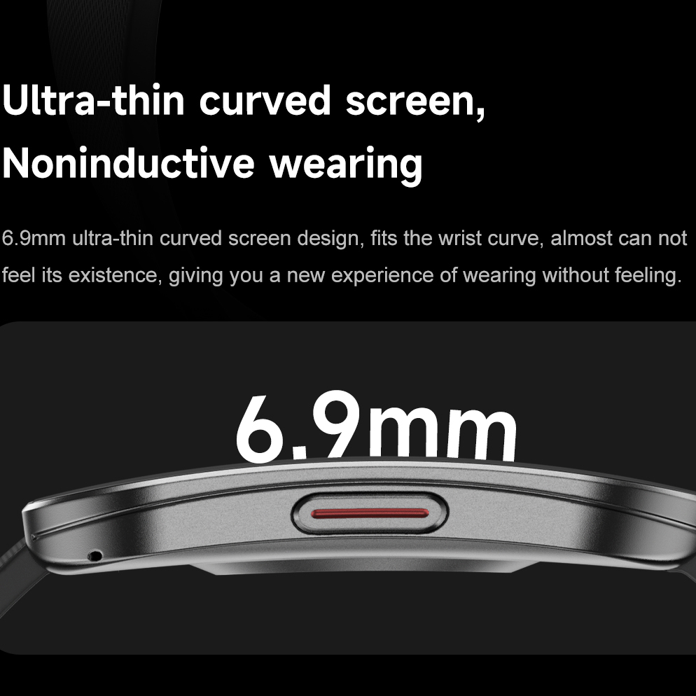 Amoled Ultra-thin Curved Water - Smartwatch Health Watches For Men 评论和价格