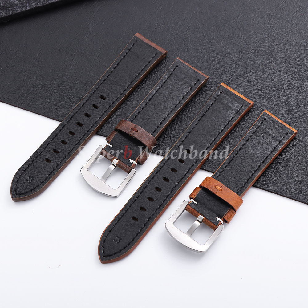 20mm 22mm PU Matte Leather Wat - Smartwatch Vintage Watches For Men 评论和价格
