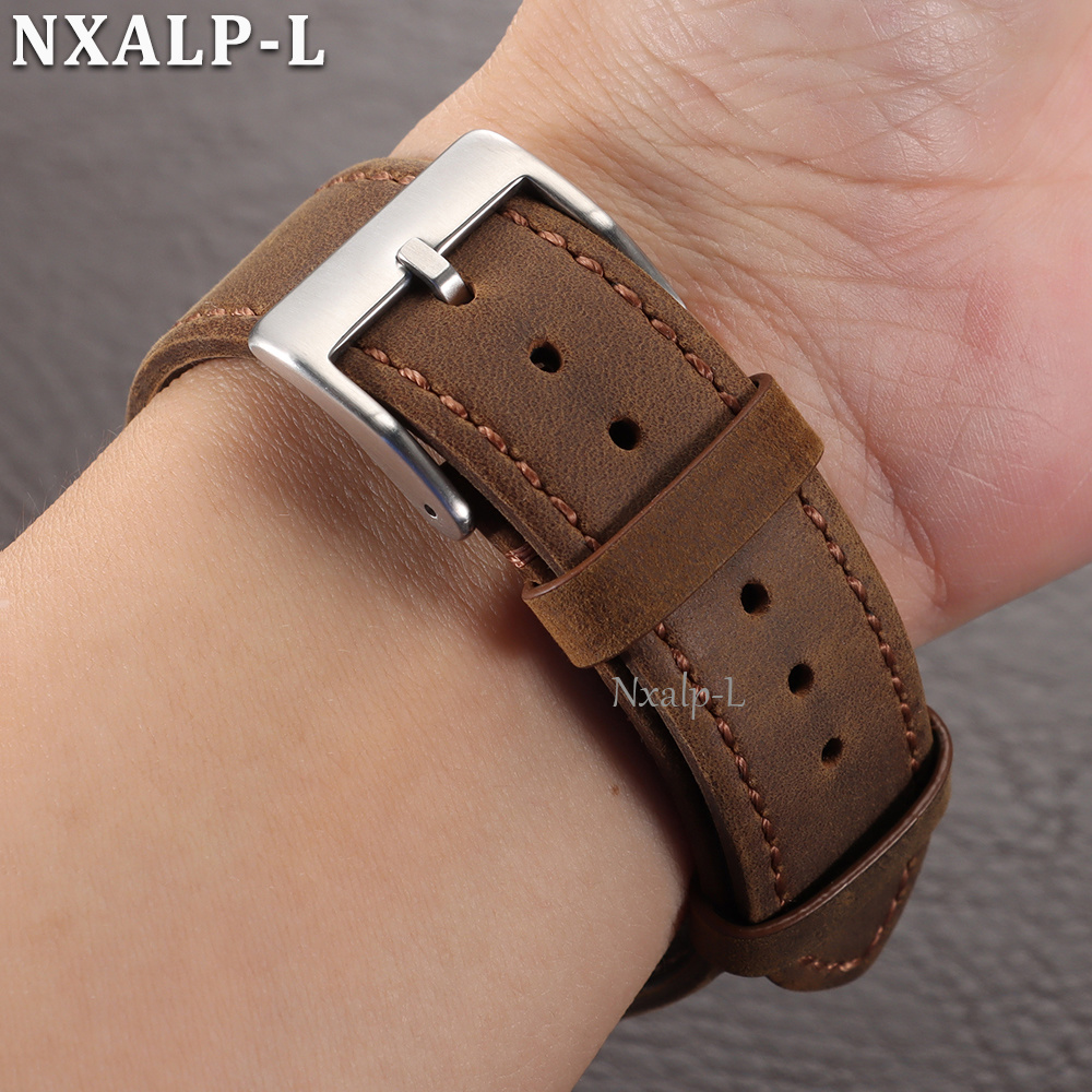 Matte & Oil Wax Leather Watch  - Smartwatch Vintage Watches For Men 评论和价格