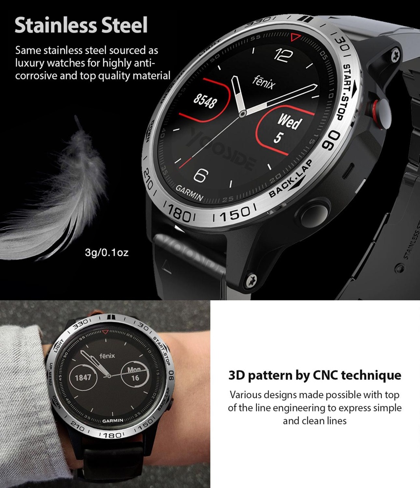 Bezel for Garmin Fenix 7 7X 6  - Xwatch Smartwatch 评论和价格