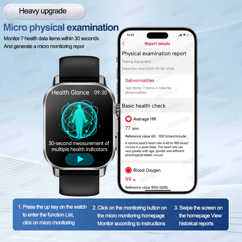 New Nursing Grade Smart Watch  - Smartwatch Health Watches For Men 评论和价格