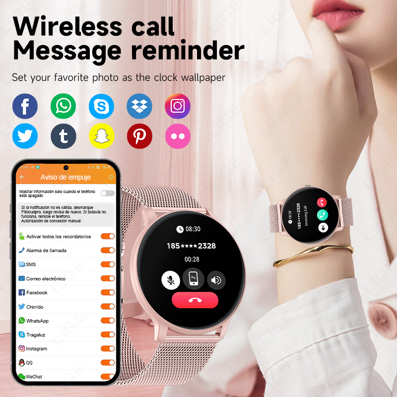 2026 New Women Bluetooth Call  - Watches Ladies Smartwatch 评论和价格