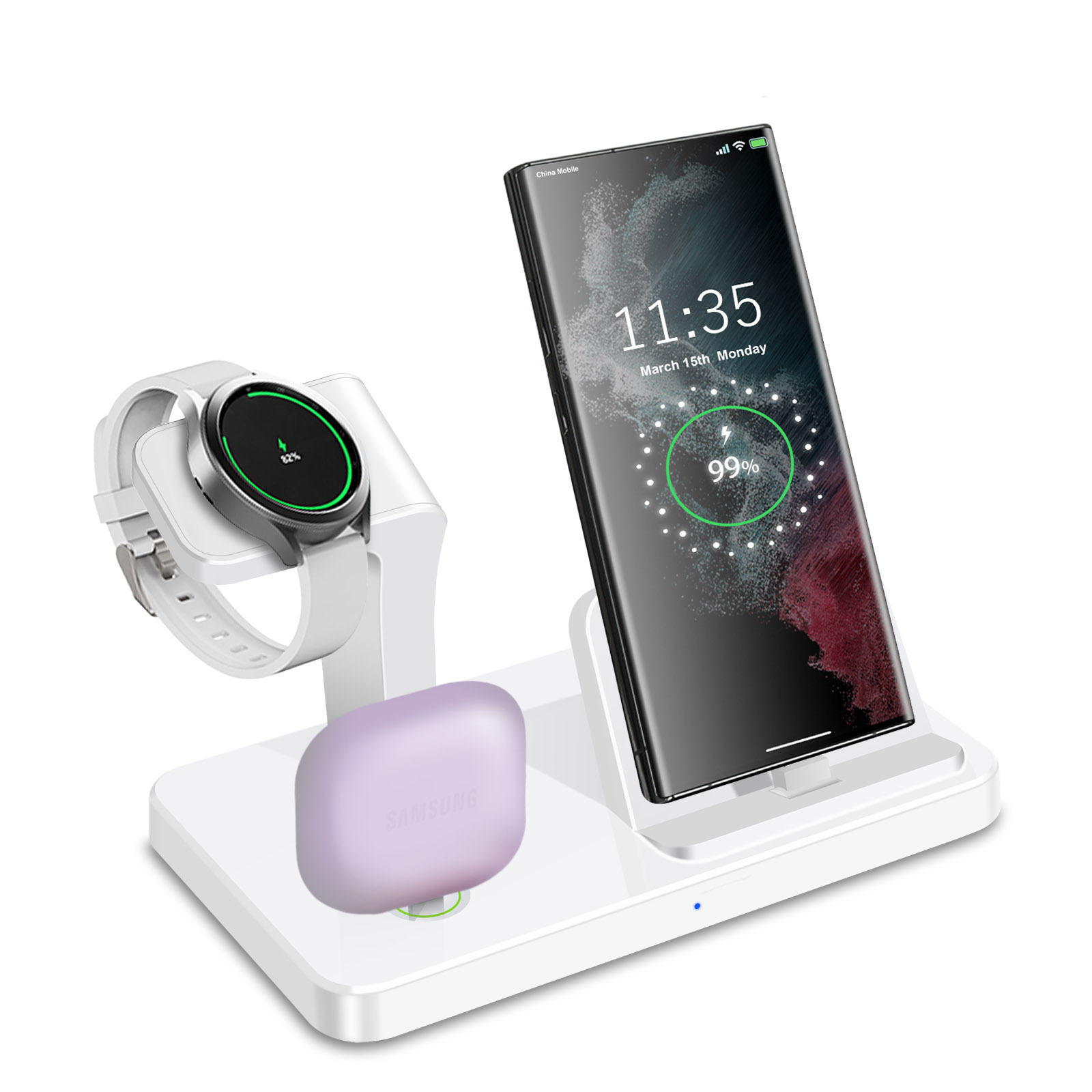 Desk 3 in 1 Type C Port Wirele - Watches Smartwatch Samsung 评论和价格