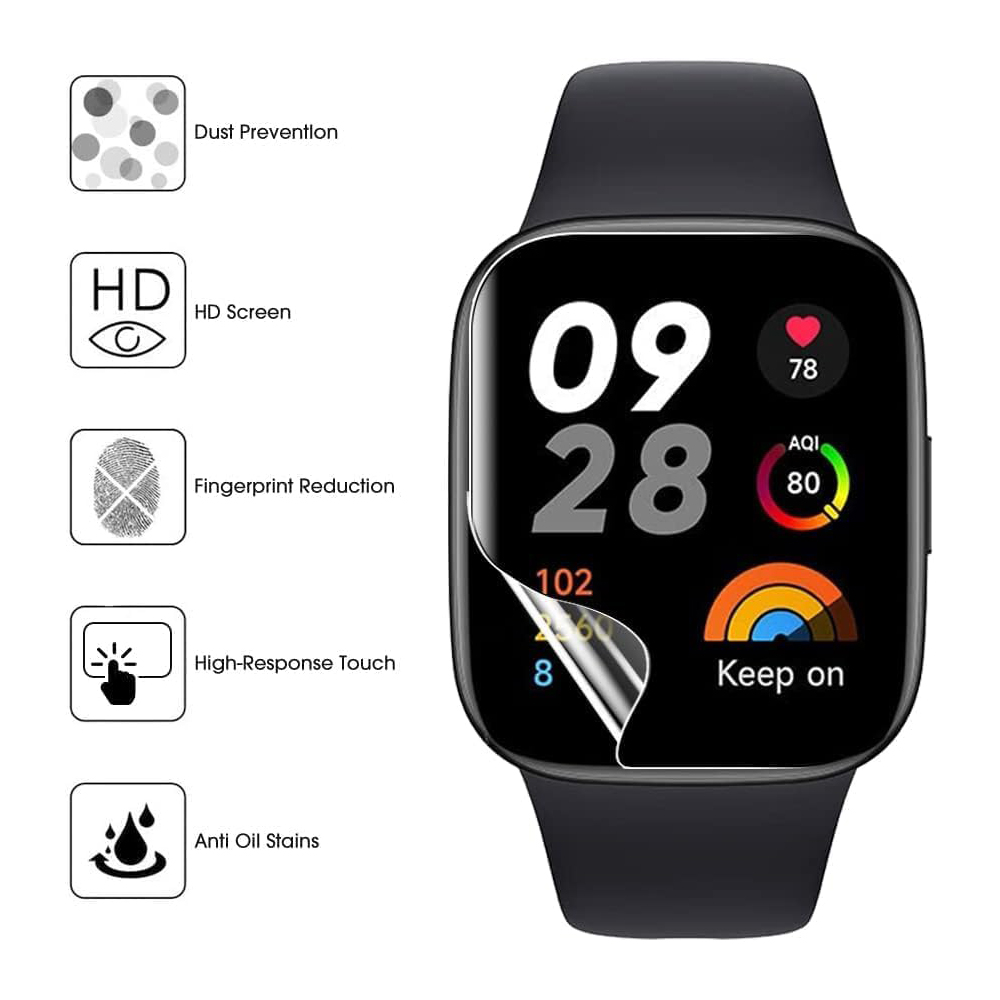 3/6pcs Hydrogel Protective Fil - Watch Redmi 评论和价格