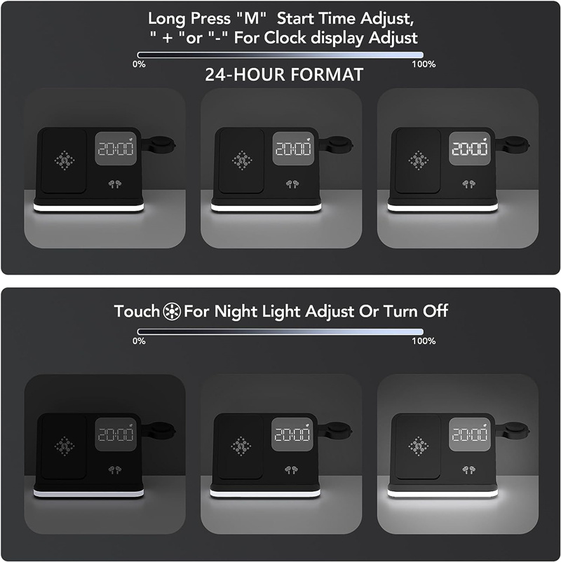 Wireless Charger Stand For iPh - Watches Smartwatch Samsung 评论和价格