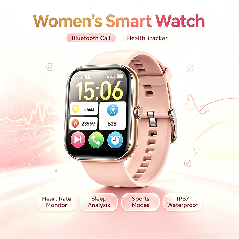 Women Smart Watch BT Call Hear - Watches Ladies Smartwatch 评论和价格