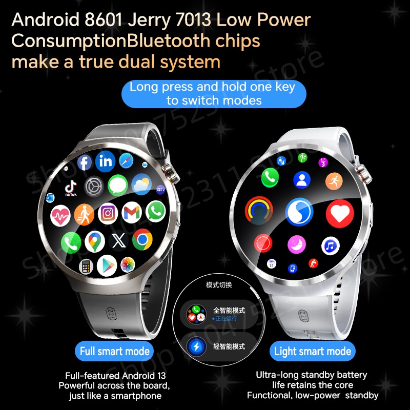 Smartwatch With 1.98 inch Amol - Smartwatch Health Watches For Men 评论和价格