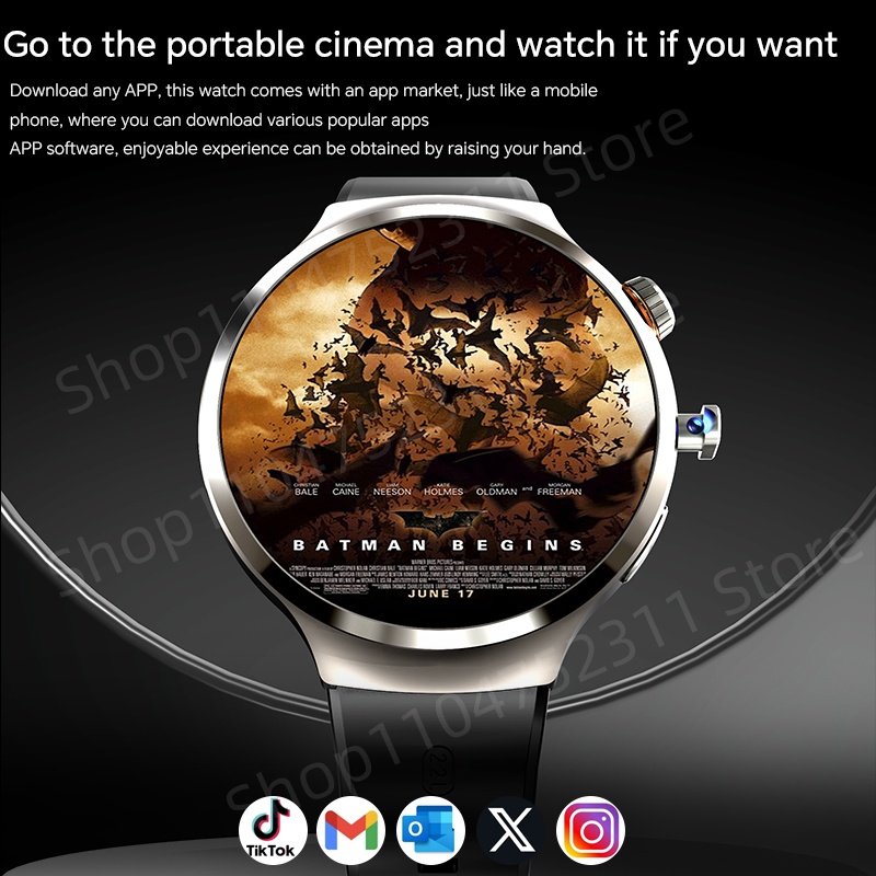 Smartwatch With 1.98 inch Amol - Smartwatch Health Watches For Men 评论和价格
