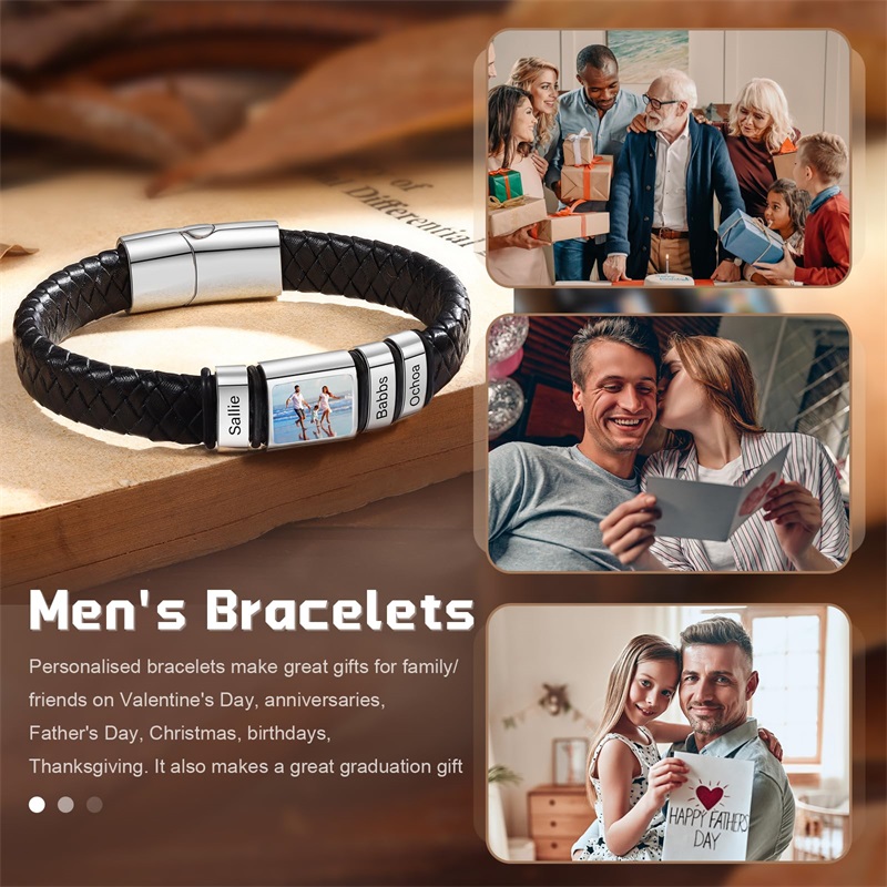 Custom Photo Bracelet for Men  - Smartwatch Sports Watches For Men 评论和价格