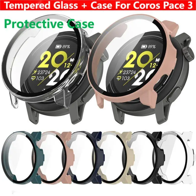 Tempered Glass + Case For Coro - Smartwatch English 评论和价格