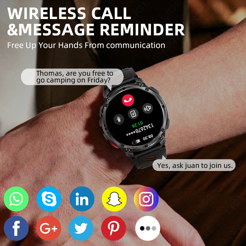 LIGE Smart Watch 2026 Hot Sale - Smartwatch Watches For Sale 评论和价格