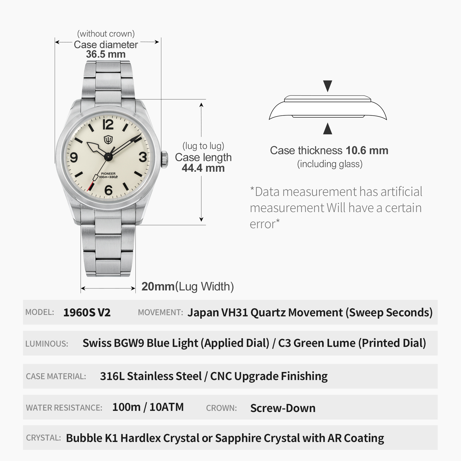 Watchdives WD1960S V2 Vintage  - Smartwatch Vintage Watches For Men 评论和价格