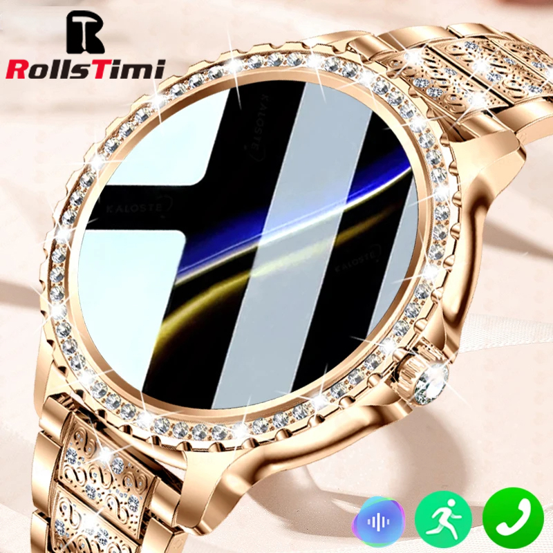 Fashion Luxury Gold Women Smar - Watches Ladies Smartwatch 评论和价格